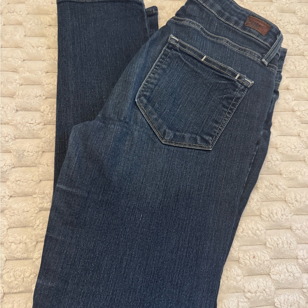 PAIGE Dark Blue Skinny Jeans